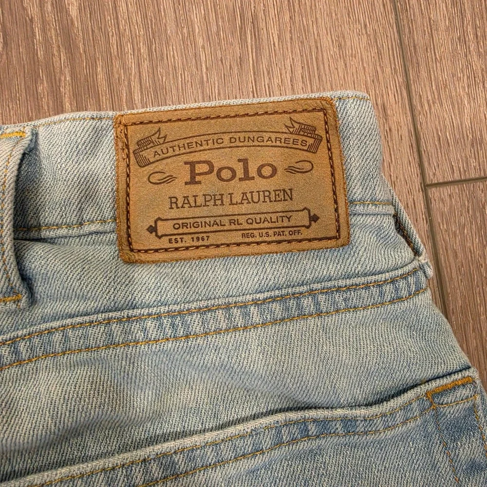 Polo Ralph Lauren Mens Light Wash Straight Leg Denim Jeans Blue 40x32 RN 41381